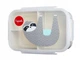 Ланч-бокс 3 Sprouts, детский контейнер для еды на 3 отделения Bento Sloth Grey 21.5 х 13.5 х 6.5 см (IBBSLO) - изображение 2
