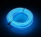 Гибкий светодиодный неон Синий Neon Glow Light Blue - 3 метра ленты на батарейках 2 AA - изображение 1