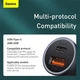 Автомобильное зарядное устройство Baseus Dual Quick Charger Car Charger |1USB/1Type-C, 5A/40W, QC/PD| - изображение 5
