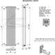 Радиатор трубный BETATHERM Quantum 1800x485x57 мм вертикальный Ral 9016M - изображение 6