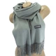 Женский кашемировый шарф LuxWear WS47021 Серый - изображение 3