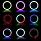 Кольцевая светодиодная цветная лампа RGB LED MJ26 Набор блогера селфи кольцо со штативом Мультиколор 26 см - изображение 10