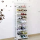 Полка для взуття Amazing Shoe Rack Біла 30 пар підлогова стійка - зображення 2