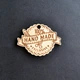 Дерев'яні бирки "HAND MADE" (1шт). Дерев'яні ярлики, лейби для декору та пакування крафтових товарів ручної роботи. - зображення 1