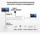 Переходник хаб адаптер Type-C на HDMI HOCO HB14 Type-C Easy Use (4K 30Hz, USB 3.0). Silver - изображение 4