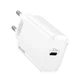 Мережевий зарядний пристрій з входом Type-C USAMS T39 Single Port PD Fast Charger | 20W, PD3.0 |. White - зображення 1