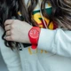 Женские часы Skmei Rubber Red 9068R - изображение 6