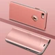 Чехол Mirror для iPhone 5 / 5s / SE книжка зеркальный Clear View Rose - изображение 1