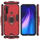 Чехол Iron Ring для Xiaomi Redmi Note 8 противоударный бампер с подставкой кольцом Red - изображение 4