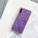 Чохол Glitter для Samsung Galaxy A30S / A307 бампер Рідкий блиск Фіолетовий Без бренду - зображення 2