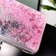 Чохол Glitter для Samsung Galaxy Samsung Galaxy A30S / A307 бампер Рідкий блиск Серце Рожевий Без бренду - зображення 4