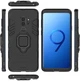 Чехол Iron Ring для Samsung Galaxy S9 Plus / G965 бампер противоударный с подставкой кольцом Black - изображение 6