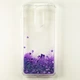 Чехол Glitter для Xiaomi Redmi 8 Бампер Жидкий блеск Фиолетовый - изображение 2