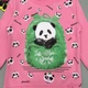 Утепленный свитшот "Панда" Lily kids для девочки 98 см Розовый 15716 - изображение 3