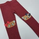 Лосины "Котята" Timi kids для девочки 74-80 см Бордовые 18526 - изображение 4