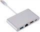 Адаптер Dynamode Multiport USB3.1 Type-C to HDMI / RJ-45 / USB 3.0 / USB Type-C, разрешение до 4K HD -3840x2160 (Multiport USB 3.1 Type-C to HDMI-RJ45) - изображение 1