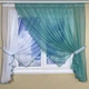 Кухонная занавеска TG Home №405 бирюза 300*180 - изображение 1