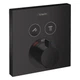 Внешняя часть смесителя без скрытой части HANSGROHE SHOWER SELECT черный латунь 156x156мм 15763670 - изображение 1