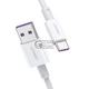 Кабель USB Type-C 5A 40W белый 2 м. Ugreen 5A US253 - изображение 2