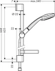 Душовий гарнітур Hansgrohe Сromа 100 Vario 27772000 - зображення 2