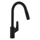 Смеситель для кухни Hansgrohe Focus с выдвижным изливом, черный (31815670) - изображение 1