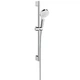Душовий набір HANSGROHE Crometta Vario 0.65м EcoSmart 9л/хв, White/Chrome (26534400) - зображення 1