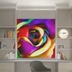 Римские шторы с цепочным карнизом DECOLIV Фотопечать Цветок 03-040 Блэкаут 40*170 см - изображение 1