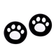 Накладки на Стики 2шт RMC Cat Paw PlayStation 5 4 3 2 1 Xbox Series One 360 Switch 2 Black - изображение 1