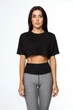Футболка Designed for Fitness OVERSIZE CROP XS/S черная - изображение 1