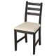 Стілець IKEA LERHAMN чорно-коричневий / бежевий Vittaryd (702.642.81) - зображення 1