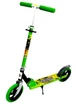 Двухколесный складной на больших колесах самокат Scooter 460 зеленый - изображение 1