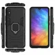 Чехол Fiji Ring для Xiaomi Redmi 9A бронированный бампер с кольцом черный - изображение 3