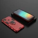 Чохол Fiji Ring для Xiaomi Redmi 9C броньований бампер з кільцем червоний - зображення 4