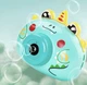Генератор мыльных пузырей Фотокамера динозаврик Bubble World на батарейках в комплекте с раствором 2 бутылки - изображение 1