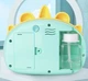 Генератор мыльных пузырей Фотокамера динозаврик Bubble World на батарейках в комплекте с раствором 2 бутылки - изображение 3