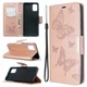 Чохол-книжка з малюнком UniCase Butterfly Pattern для Samsung Galaxy A51 - Rose Gold - зображення 1