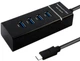 USB-хаб Maiwo USB 3.1 Type-C - 4 порта USB 3.0 Type-А, кабель 17 см (KH303) - изображение 1