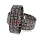 Годинник-браслет Led Watch Iron Samurai Айрон Самурай чорний з червоними світлодіодами (IBW012BR) - зображення 2
