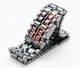 Часы-браслет Led Watch Iron Samurai Айрон Самурай серебристый с красными светодиодами ( IBW012SR ) - изображение 2