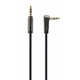 Кабель мультимедийный Jack 3.5mm M to Jack 3.5mm M 1.0m угловой Cablexpert (CCAPB-444L-1M) - изображение 1
