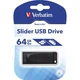 USB флеш накопичувач Verbatim 64GB Slider Black USB 2.0 (98698) - зображення 5
