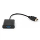 Переходник HDMI M to VGA F 0.15m 1080p black Vinga (VCPAHDMIM2VGAFBK) - изображение 3