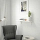 Полиця навісна IKEA BERGSHULT БЕРГСХУЛЬТ / RAMSHULT РАМСХУЛЬТ, білий, 80х30 см, 693.254.69 - изображение 2