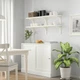 Комбінація навісних полиць IKEA BERGSHULT БЕРГСХУЛЬТ / RAMSHULT РАМСХУЛЬТ, білий, 120х30 см, 292.911.12 - изображение 2
