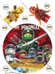 Сахарна їстівна картинка Ніндзяго, лего, Ninjago вис. 8,5 см Ø19 см для сина на торт і топпери (SNP - 00531) - изображение 1