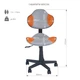 Детское кресло FunDesk LST3 Orange-Grey - изображение 9