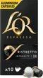 Кофе молотый в алюминиевых капсулах L'OR Espresso Ristretto 10 шт совместимы с Nespresso 100% Арабика (8711000891643) - изображение 1