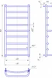 Полотенцесушитель водяной MARIO Люкс 900x400 (1.1.0306.01.P) - изображение 2