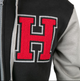 Толстовка JINX World of Warcraft Hoodie - Horde Varsity Black/Cool Grey/Red, S - изображение 3