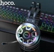 Наушники игровые HOCO ESD05 с микрофоном LED подсветкой 2м черные - изображение 3